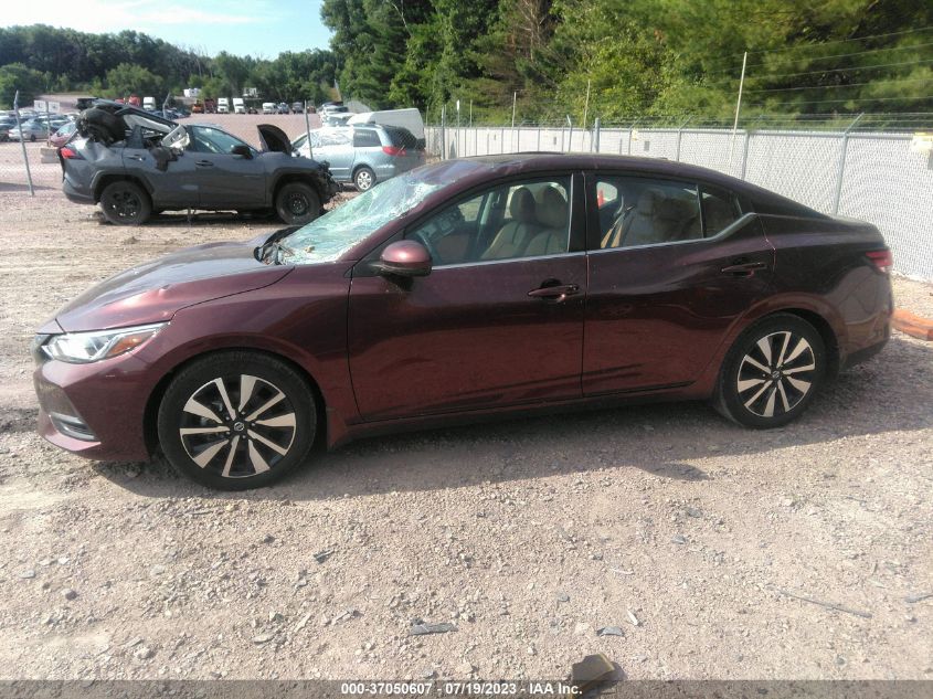 2022 Nissan Sentra Sv Xtronic Cvt VIN: 3N1AB8CV2NY233107 Lot: 37050607