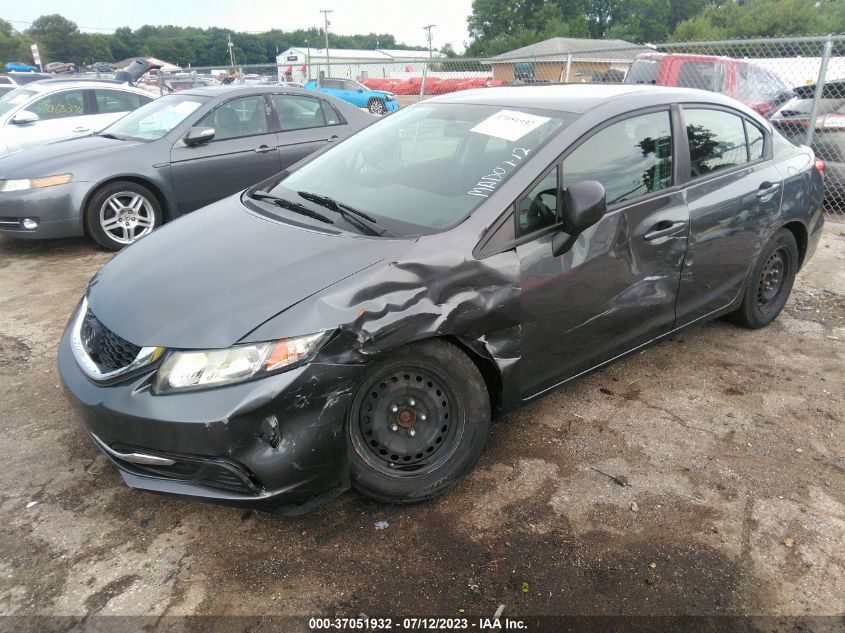 2013 Honda Civic Lx VIN: 19XFB2F51DE036702 Lot: 37051932