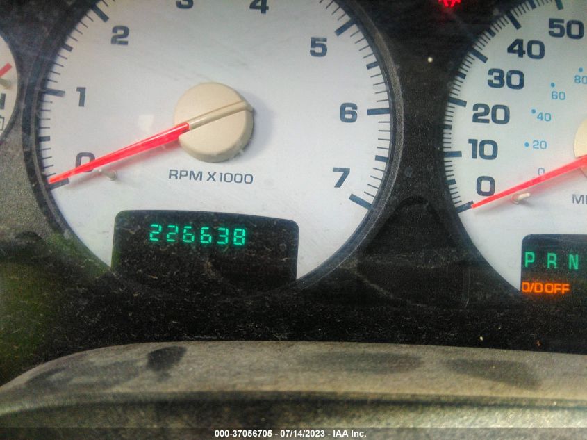 2002 Dodge Ram 1500 VIN: 3D7HU18Z02G124628 Lot: 37056705