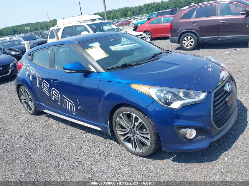 2016 Hyundai Veloster Turbo VIN: KMHTC6AE9GU281974 Lot: 37059660