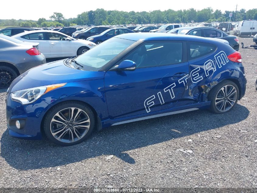 2016 Hyundai Veloster Turbo VIN: KMHTC6AE9GU281974 Lot: 37059660