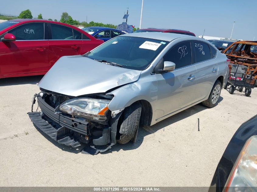 2015 Nissan Sentra Fe+ S/Sv/S/Sr/Sl VIN: 3N1AB7AP0FL656345 Lot: 37071295