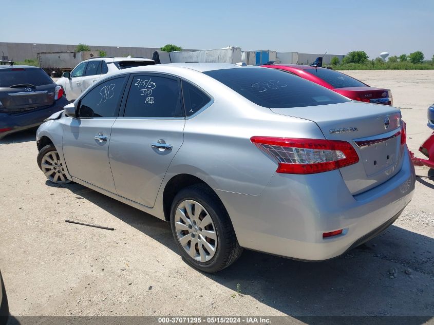 2015 Nissan Sentra Fe+ S/Sv/S/Sr/Sl VIN: 3N1AB7AP0FL656345 Lot: 37071295