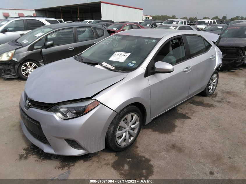 2016 Toyota Corolla Le VIN: 5YFBURHE5GP519661 Lot: 37071984