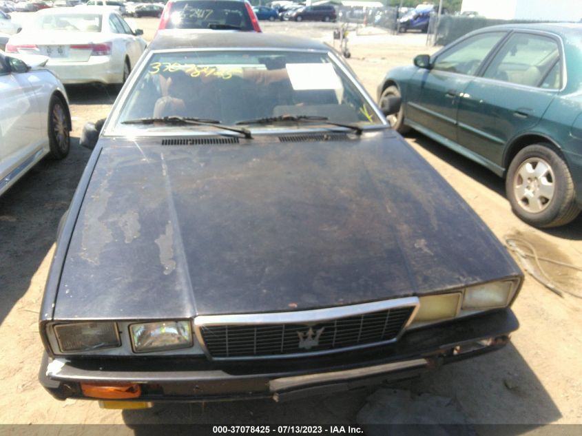 1985 Maserati Biturbo VIN: ZAMAL1107FB313846 Lot: 37078425