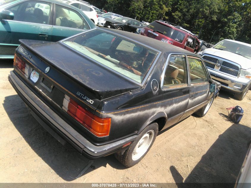 1985 Maserati Biturbo VIN: ZAMAL1107FB313846 Lot: 37078425