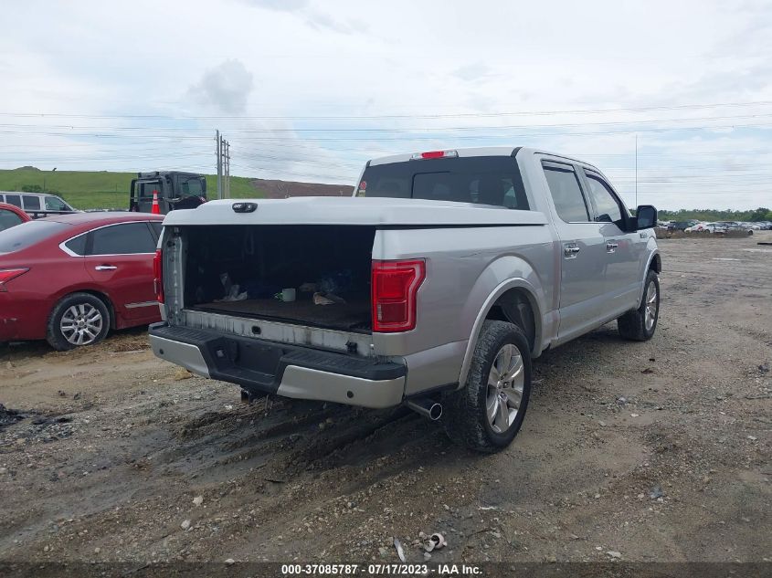 1FTEW1EF1GFB51122 2016 Ford F-150 Platinum