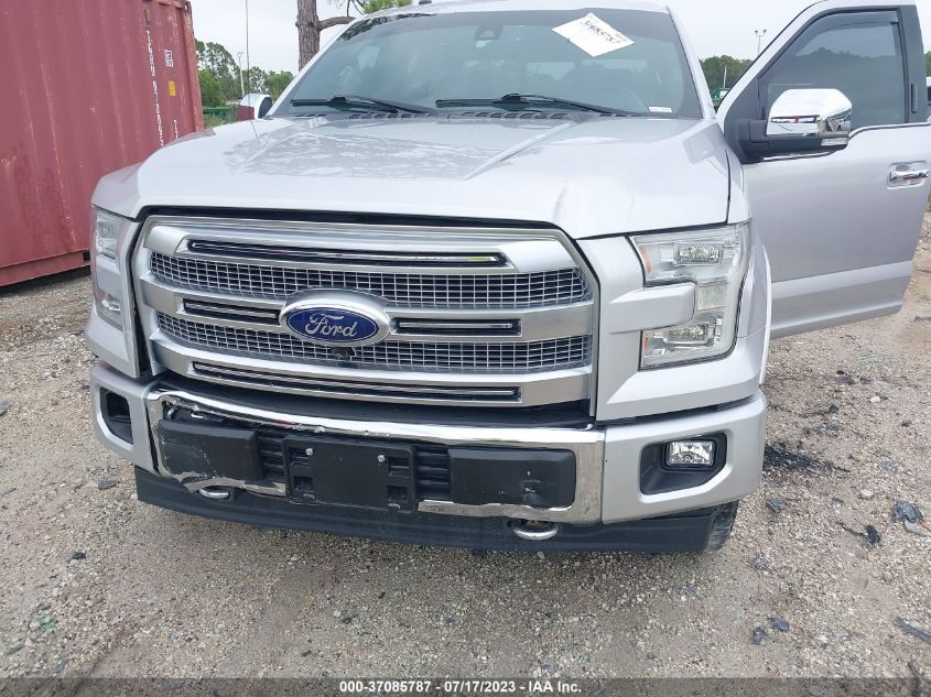 1FTEW1EF1GFB51122 2016 Ford F-150 Platinum