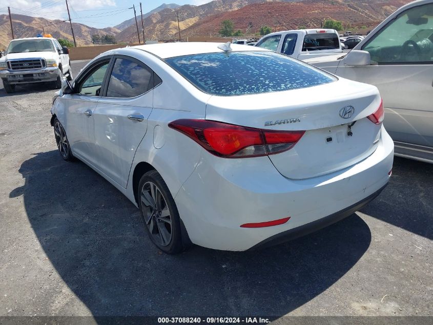 2015 Hyundai Elantra Limited VIN: 5NPDH4AE5FH586671 Lot: 37088240