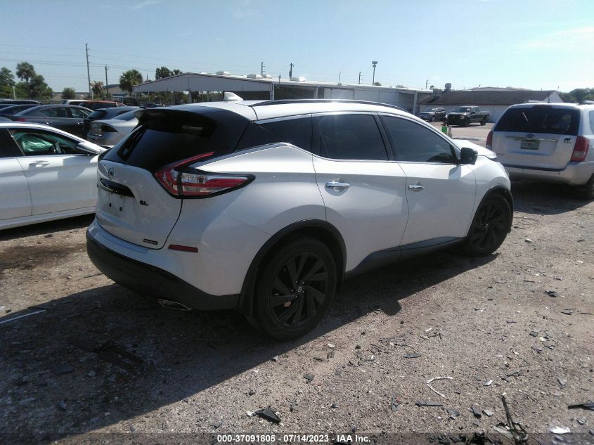 2018 Nissan Murano Sl VIN: 5N1AZ2MG3JN128682 Lot: 37091805