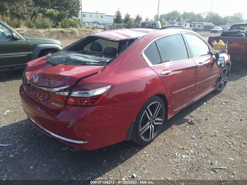 2016 Honda Accord Sport VIN: 1HGCR2F5XGA148521 Lot: 37104272