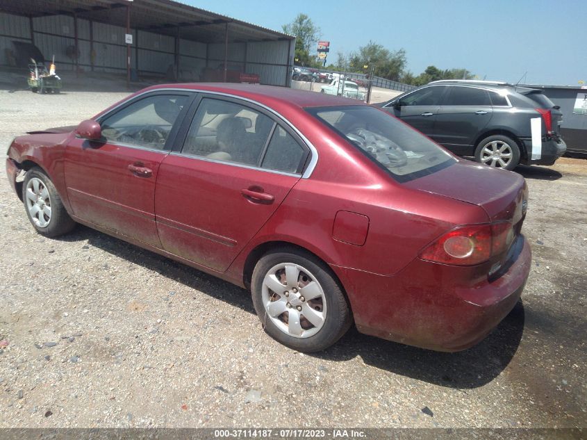 2008 Kia Optima Lx VIN: KNAGE123785228702 Lot: 37114187