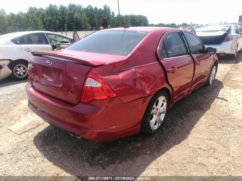 2012 Ford Fusion Se VIN: 3FAHP0HA6CR392570 Lot: 37116871