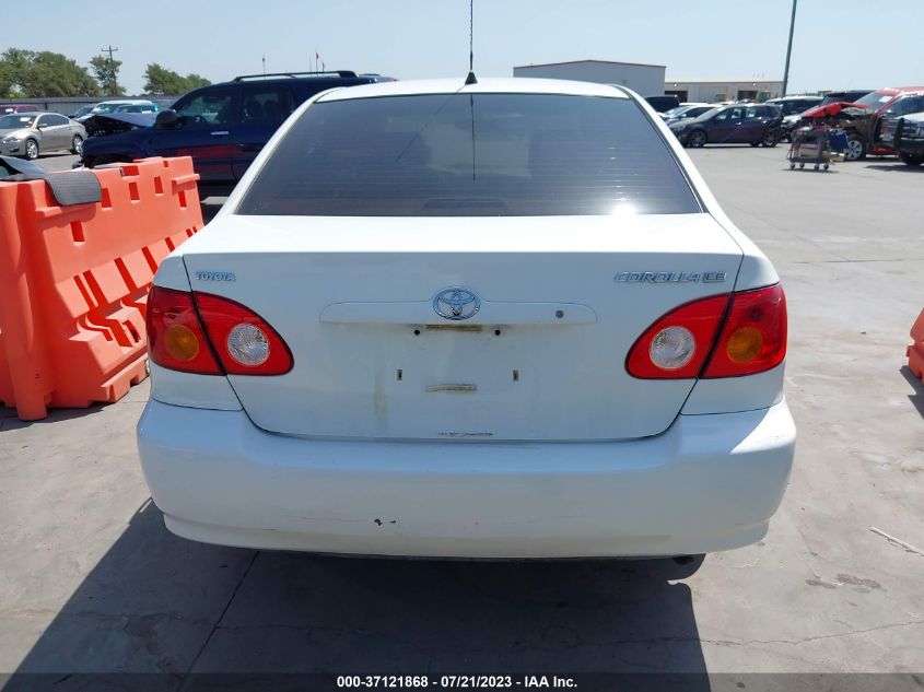 2003 Toyota Corolla Le VIN: JTDBR32E830051582 Lot: 37121868