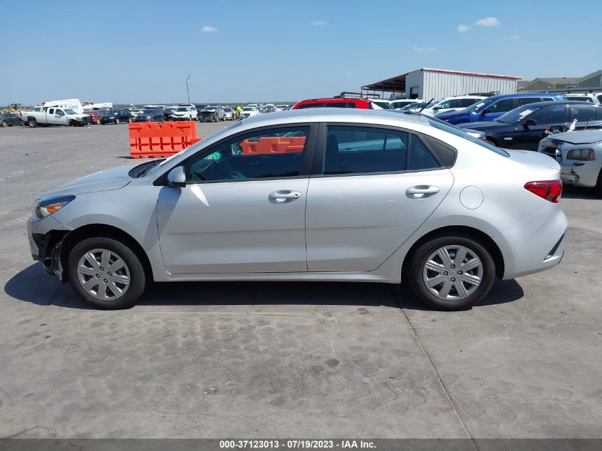 2022 Kia Rio Lx VIN: 3KPA24AD9NE494218 Lot: 37123013