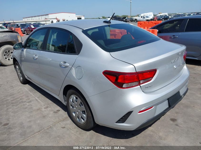 2022 Kia Rio Lx VIN: 3KPA24AD9NE494218 Lot: 37123013