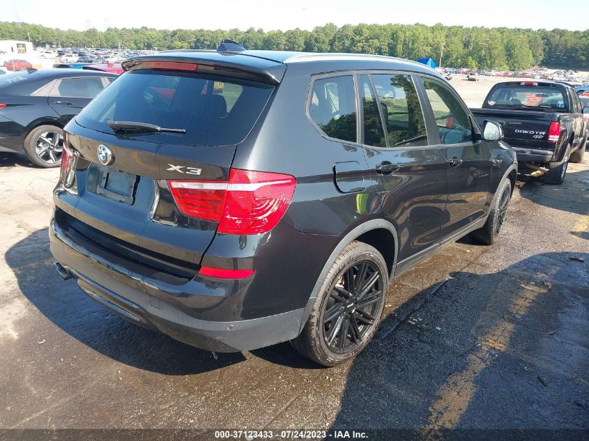 2016 BMW X3 xDrive28I VIN: 5UXWX9C56G0D77476 Lot: 37123433