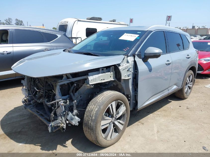 2021 Nissan Rogue Sl Intelligent Awd VIN: 5N1AT3CB0MC794458 Lot: 37123654