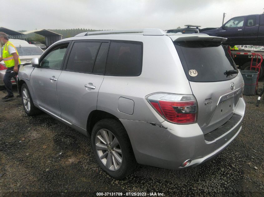 2009 Toyota Highlander Hybrid VIN: JTEEW41A392032392 Lot: 37131709