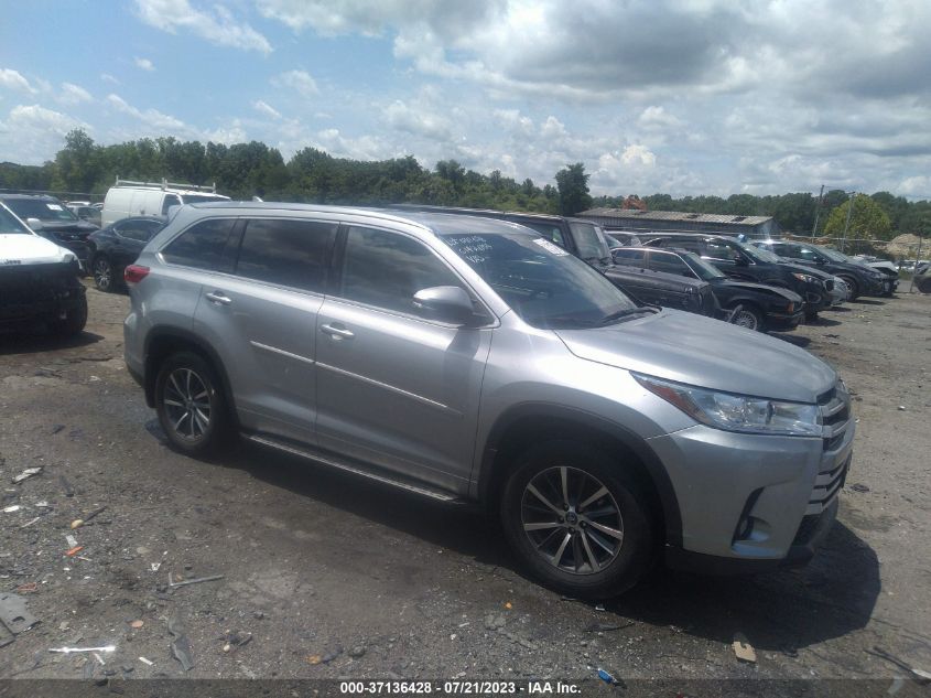 2018 Toyota Highlander Xle VIN: 5TDJZRFH2JS530867 Lot: 37136428