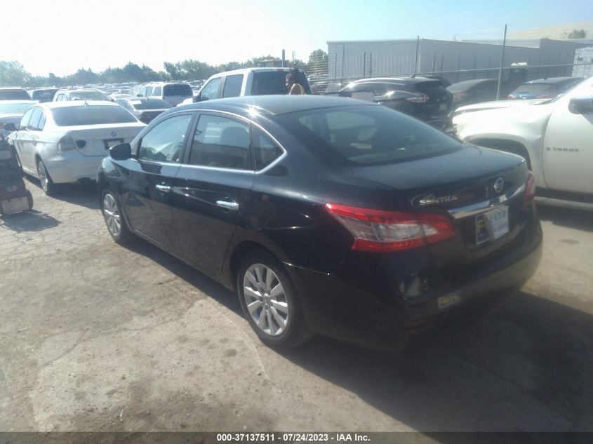 2013 Nissan Sentra S VIN: 3N1AB7AP6DL758326 Lot: 37137511