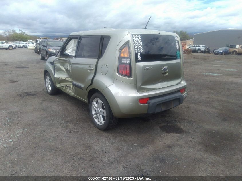 2011 Kia Soul + VIN: KNDJT2A27B7243774 Lot: 37142756