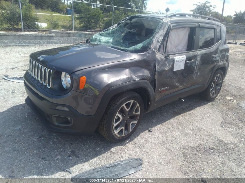 2018 Jeep Renegade Latitude Fwd VIN: ZACCJABBXJPJ24557 Lot: 37143201