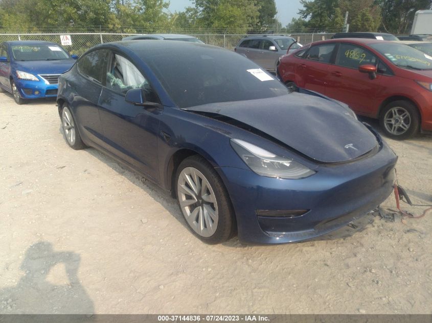 2021 Tesla Model 3 Long Range Dual Motor All-Wheel Drive VIN: 5YJ3E1EB8MF015349 Lot: 40747188