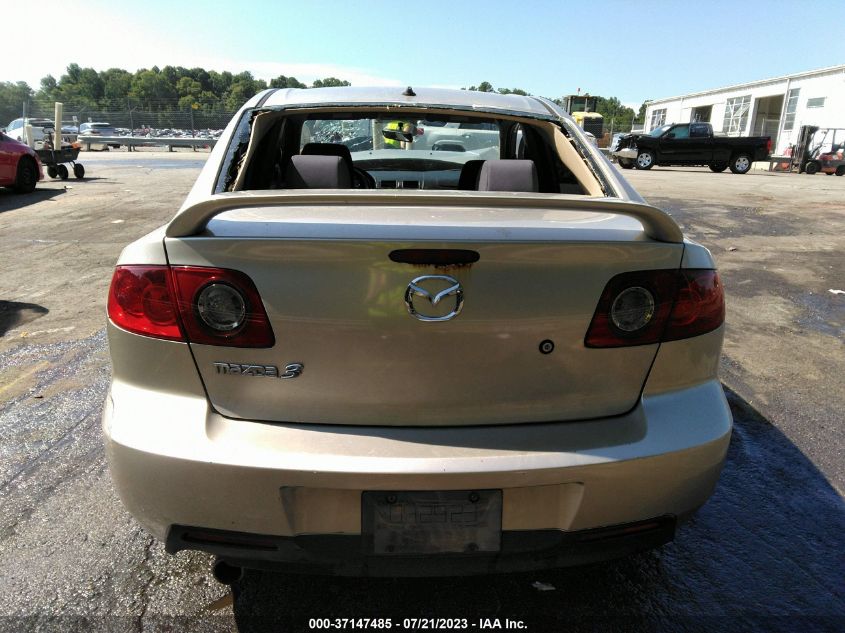 2006 Mazda Mazda3 I VIN: JM1BK12G661527823 Lot: 37147485