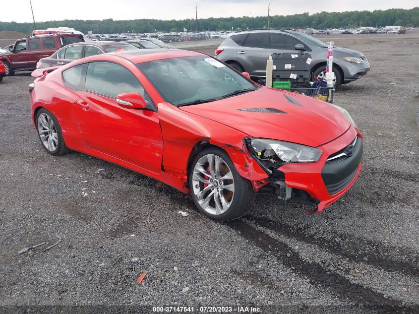 2013 Hyundai Genesis Coupe 3.8 Track VIN: KMHHU6KJ0DU091135 Lot: 37147541