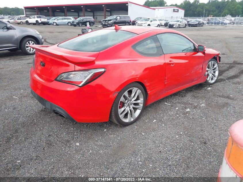 2013 Hyundai Genesis Coupe 3.8 Track VIN: KMHHU6KJ0DU091135 Lot: 37147541