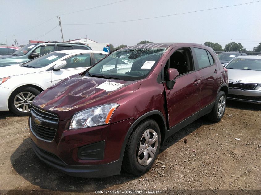 3GNCJKSB2GL227599 2016 CHEVROLET TRAX - Image 2