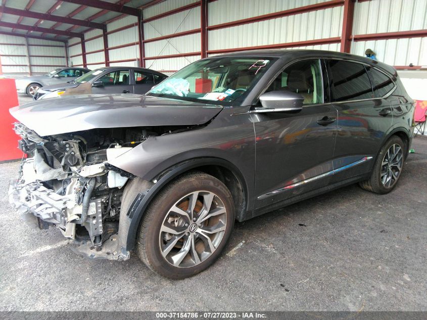 2022 Acura Mdx Technology Package VIN: 5J8YE1H42NL003149 Lot: 37154786