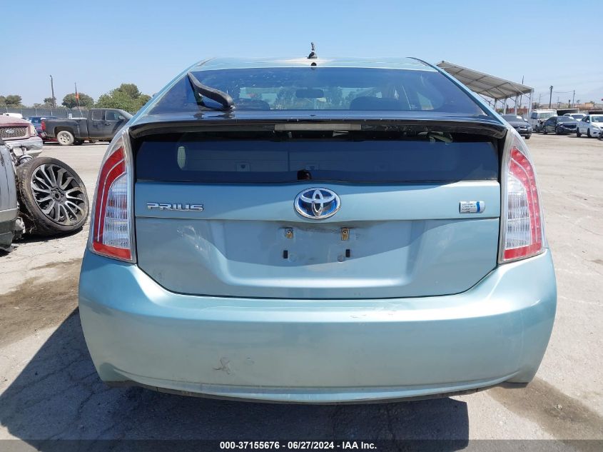 2013 Toyota Prius Two VIN: JTDKN3DU7D1717360 Lot: 37155676