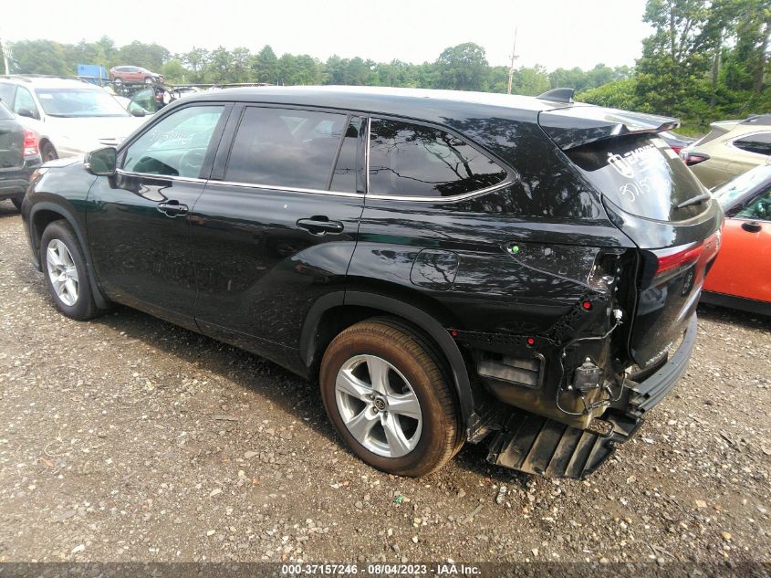 2022 Toyota Highlander Le VIN: 5TDBZRBH6NS570725 Lot: 37157246