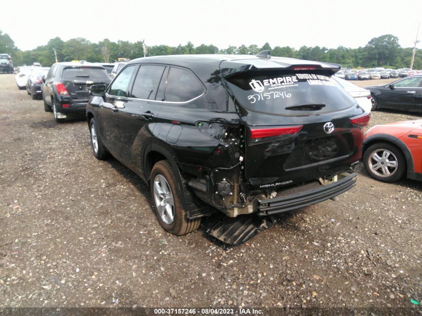 2022 Toyota Highlander Le VIN: 5TDBZRBH6NS570725 Lot: 37157246