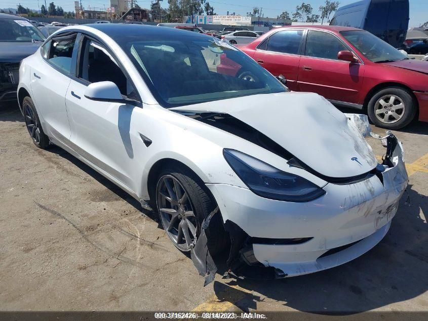 2021 Tesla Model 3 Long Range Dual Motor All-Wheel Drive VIN: 5YJ3E1EB3MF974321 Lot: 37162426