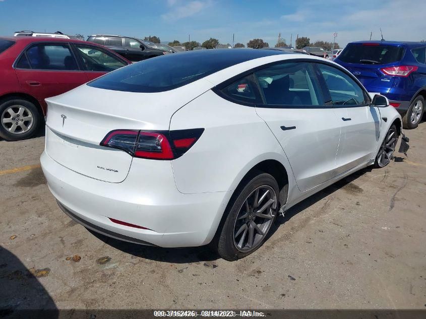 2021 Tesla Model 3 Long Range Dual Motor All-Wheel Drive VIN: 5YJ3E1EB3MF974321 Lot: 37162426