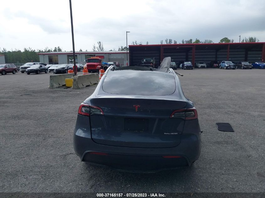 2022 Tesla Model Y Long Range Dual Motor All-Wheel Drive VIN: 7SAYGDEE6NF459491 Lot: 37165157