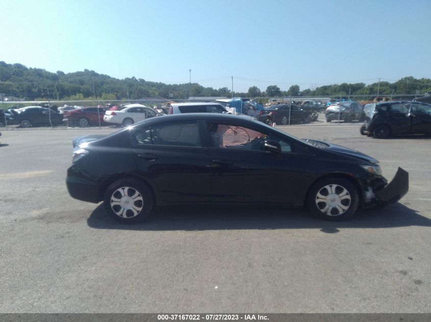 2013 Honda Civic Hybrid VIN: 19XFB4F2XDE002498 Lot: 37167022