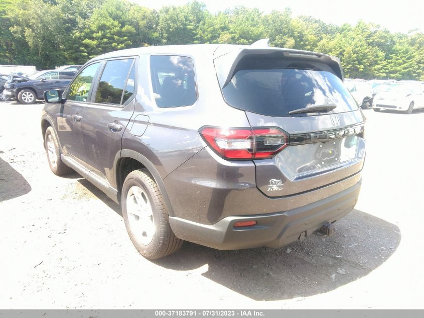 2023 Honda Pilot Awd Lx VIN: 5FNYG1H28PB034399 Lot: 37183791