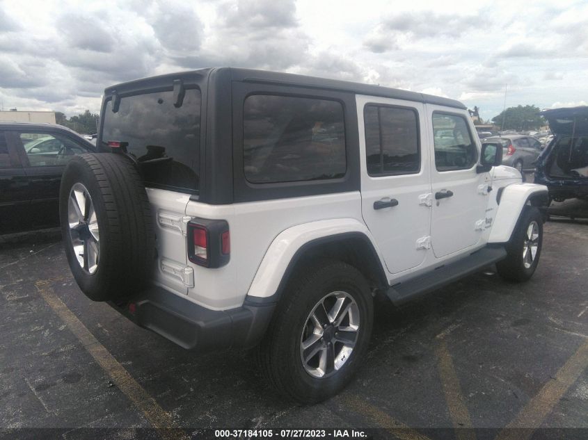 2021 Jeep Wrangler Unlimited Sahara 4X4 VIN: 1C4HJXEN8MW536100 Lot: 37184105