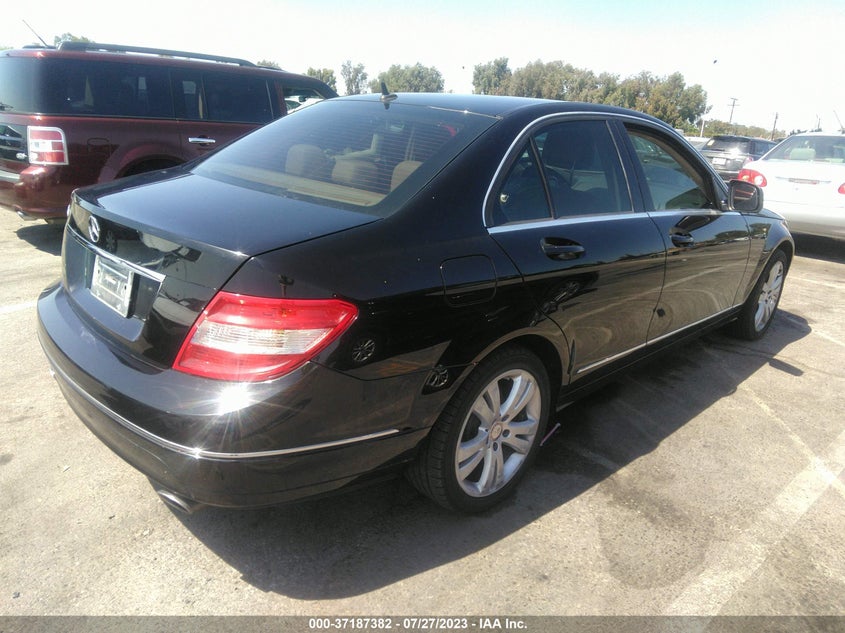 2009 MERCEDES-BENZ C CLASS VIN: WDDGF54X29R063729