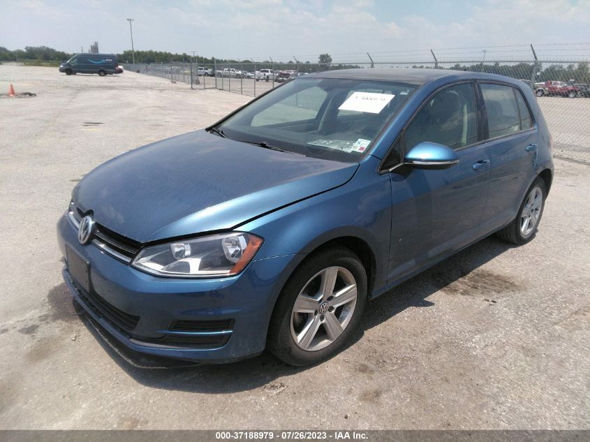 2017 Volkswagen Golf Tsi S 4-Door/Tsi Se 4-Door/Tsi Sel 4-Door/Tsi Wolfsburg Edition 4-Door VIN: 3VW217AU4HM024744 Lot: 37188979