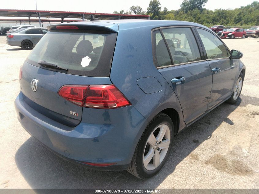 2017 Volkswagen Golf Tsi S 4-Door/Tsi Se 4-Door/Tsi Sel 4-Door/Tsi Wolfsburg Edition 4-Door VIN: 3VW217AU4HM024744 Lot: 37188979