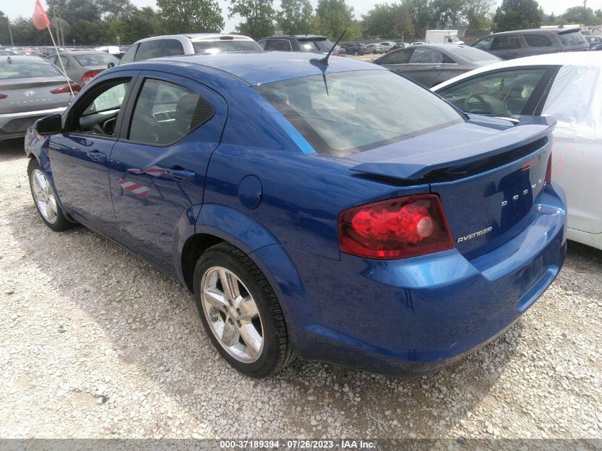 2013 Dodge Avenger Sxt VIN: 1C3CDZCB6DN634199 Lot: 37189394