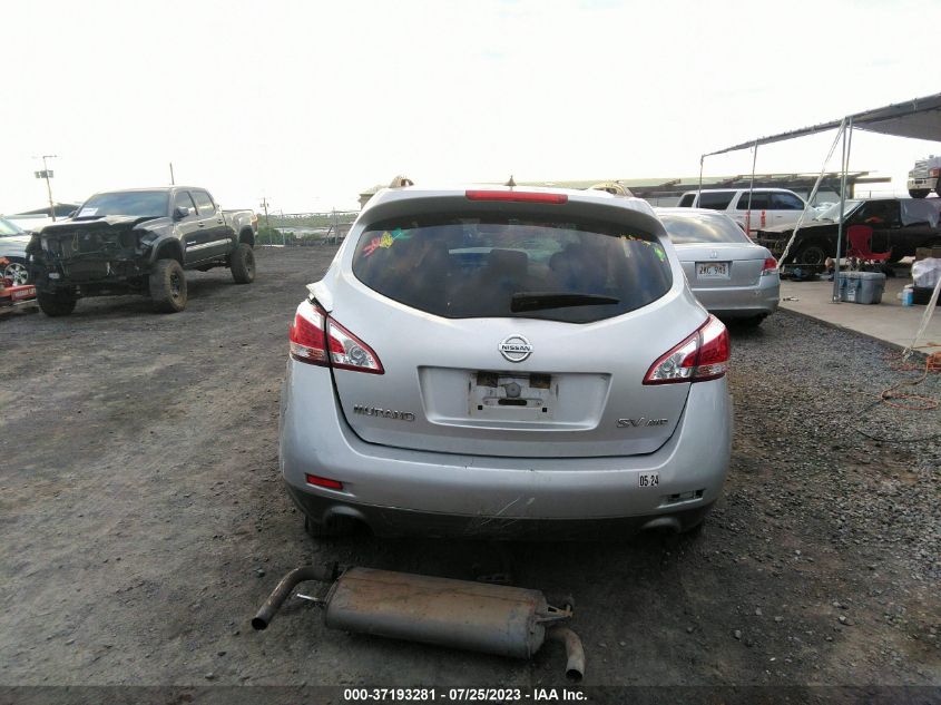 2013 Nissan Murano Sv VIN: JN8AZ1MW6DW302902 Lot: 37193281