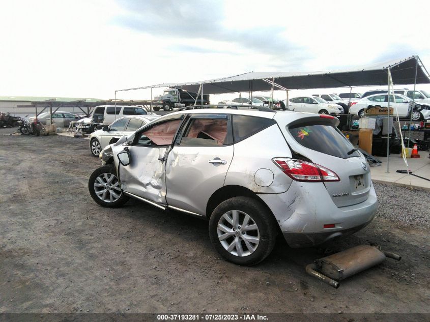 JN8AZ1MW6DW302902 2013 Nissan Murano Sv