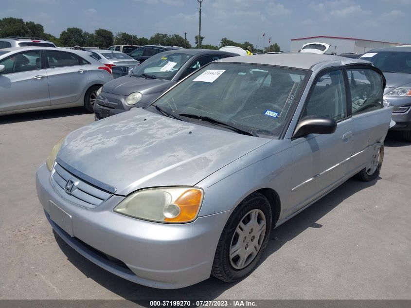 2002 Honda Civic Lx VIN: 2HGES16522H562443 Lot: 37199270