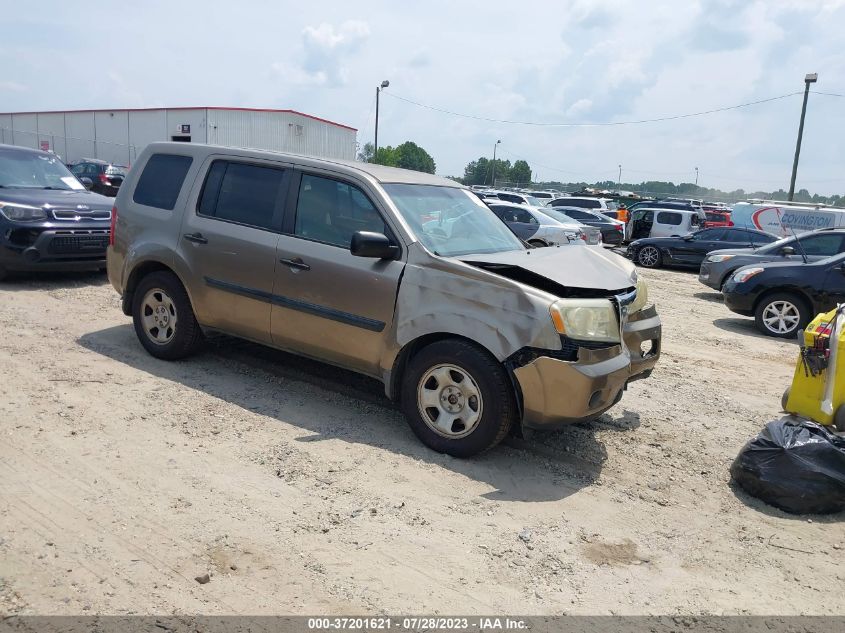 2009 Honda Pilot Lx VIN: 5FNYF48249B012472 Lot: 37201621